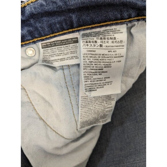 Levi's Jeans 505 Mens 36x32 Blue Regular Fit Straight Leg Denim Medium Wash - Picture 8 of 11